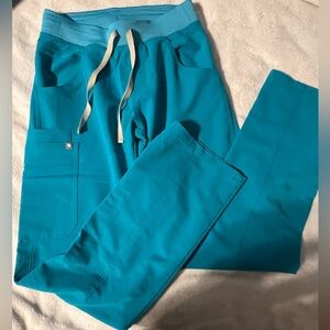 FIGS Women’s teal scrub pants/bottoms- XS